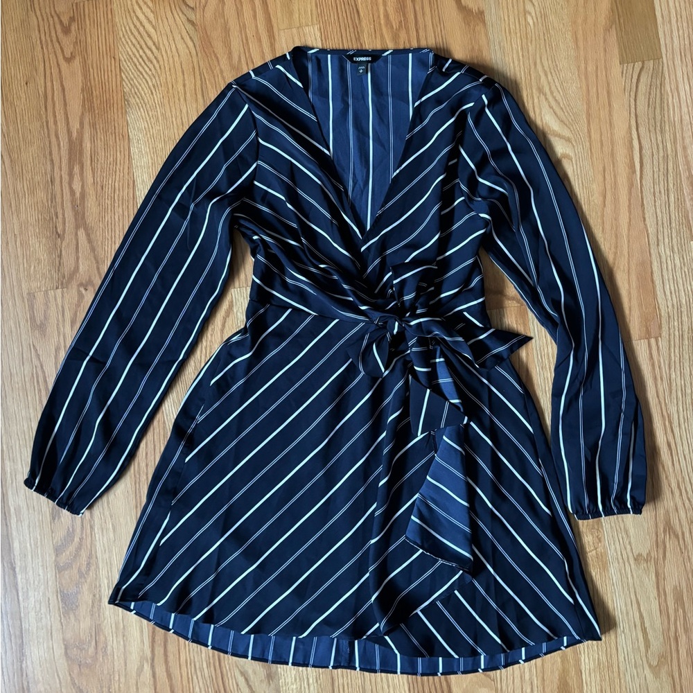 Navy Shirtdress